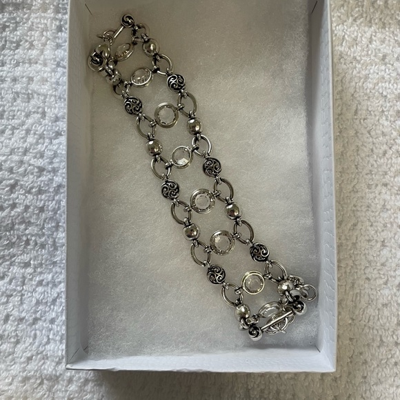 Brighton Europa Silver Clear Bracelet - Picture 2 of 2